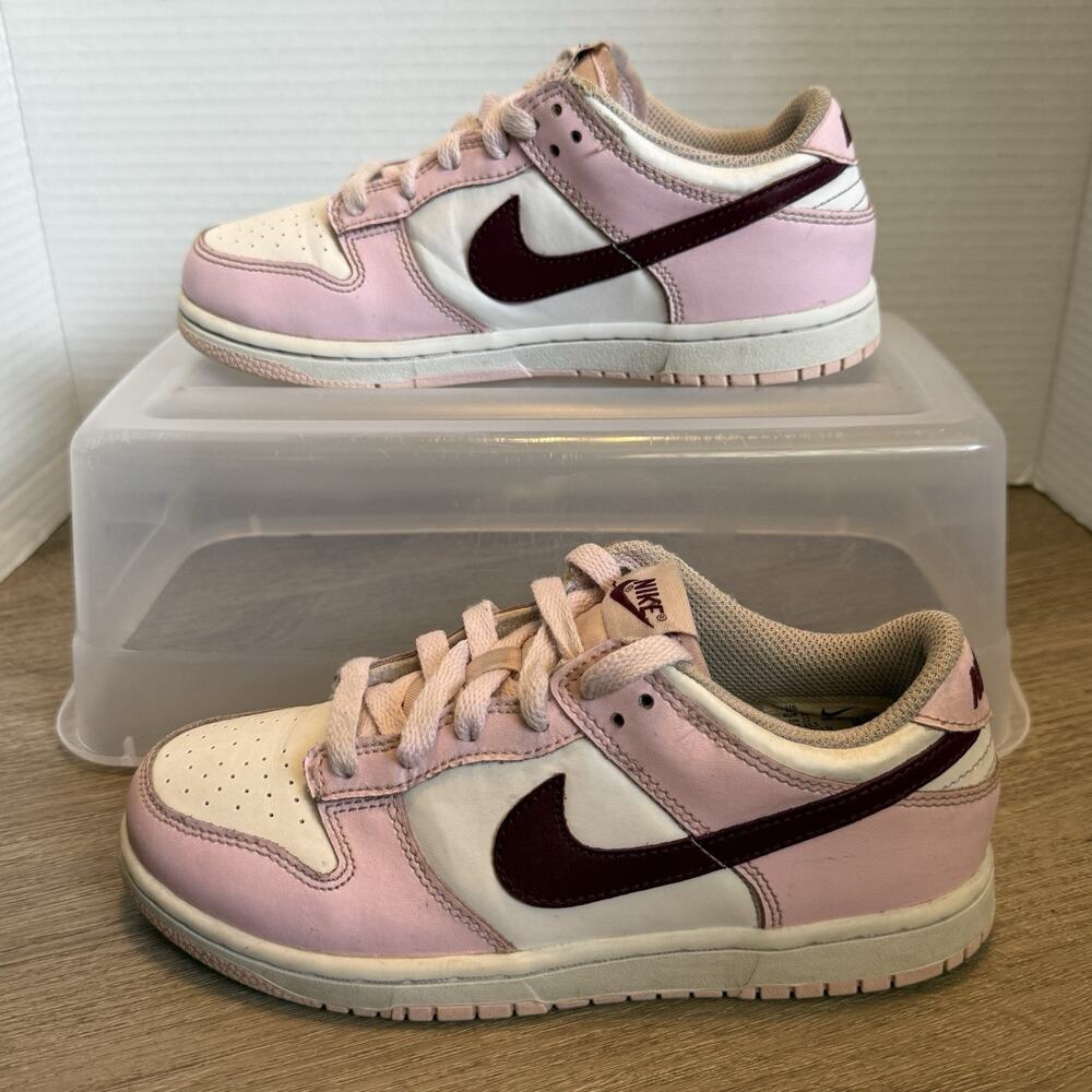 Nike Dunk Low PS “Pink Foam” Dark Beetroot / White CW1588-601 Size 3Y Pre-owned - Picture 7 of 10